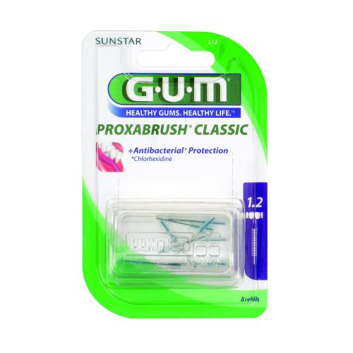 GUM Proxabrush Classic Interdentalbürsten, 8 Stück 