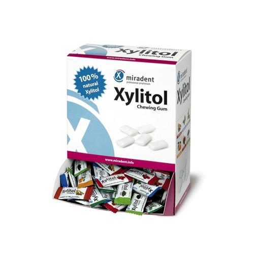 miradent Xylitol-Kaugummi, 200 x 2 Stück gemischt 